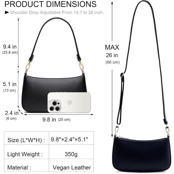 Trendy Hobo Style Vegan Leather Tote - Spacious and Stylish for Every Occasion - Picture 6 of 8